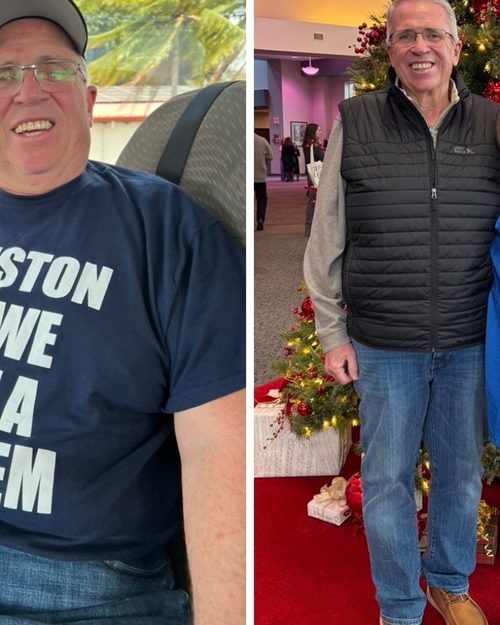 Customer before and after result